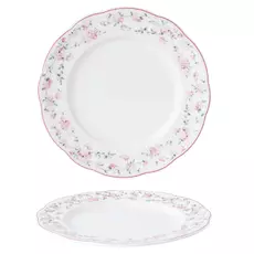Тарелка классическая d=27 cм,фарфор "NOBLE" серия "Retro Ritz-La Vie En Rose"
