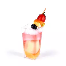 Фуршетный пластик. 75 мл, h=8см, 4*4 см,. 12 шт/уп, P.L. Proff Cuisine