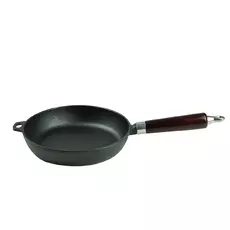 Сковорода чугунная с деревянной ручкой d=22 cм, P.L.-ProffCuisine