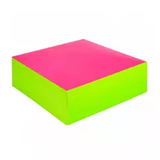 Коробка для кондитерских изделий 20*20 см, фуксия-зеленый, картон,, Garcia de Pou