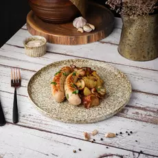 Тарелка с бортом d=27 h=1.8 см "Brown Spider Silk" / "Stockholm" P.L.-ProffCuisine