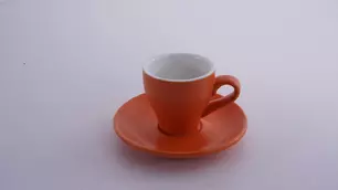 Кофейная пара Barista (Бариста) 80 мл,оранжевый-матовый цвет, P.L.