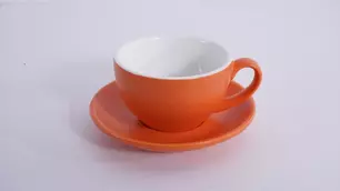 Кофейно-чайная пара Barista (Бариста) 300 мл,оранжевый-матовый цвет, P.L.